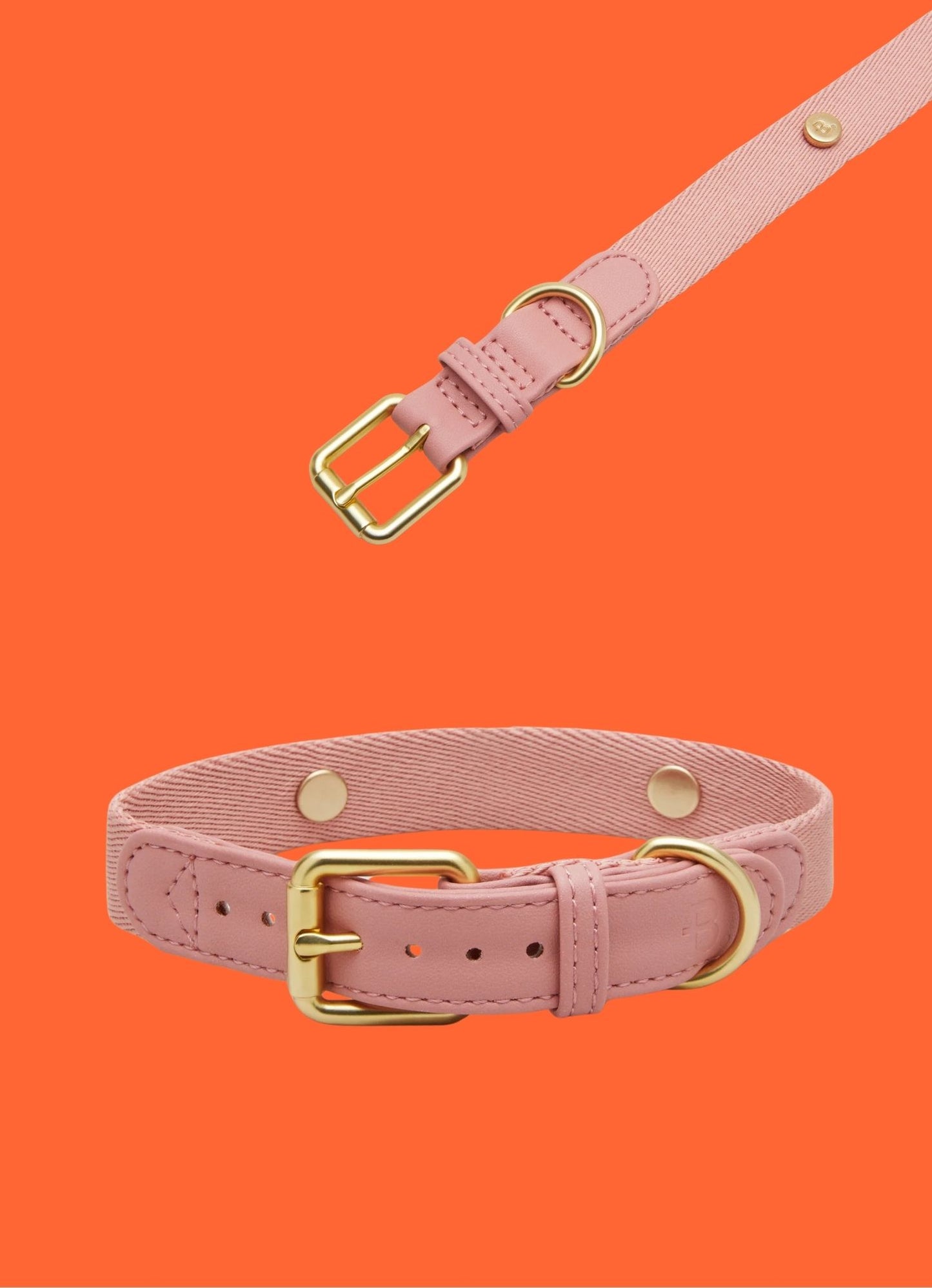 Collier en cuir et tissu
