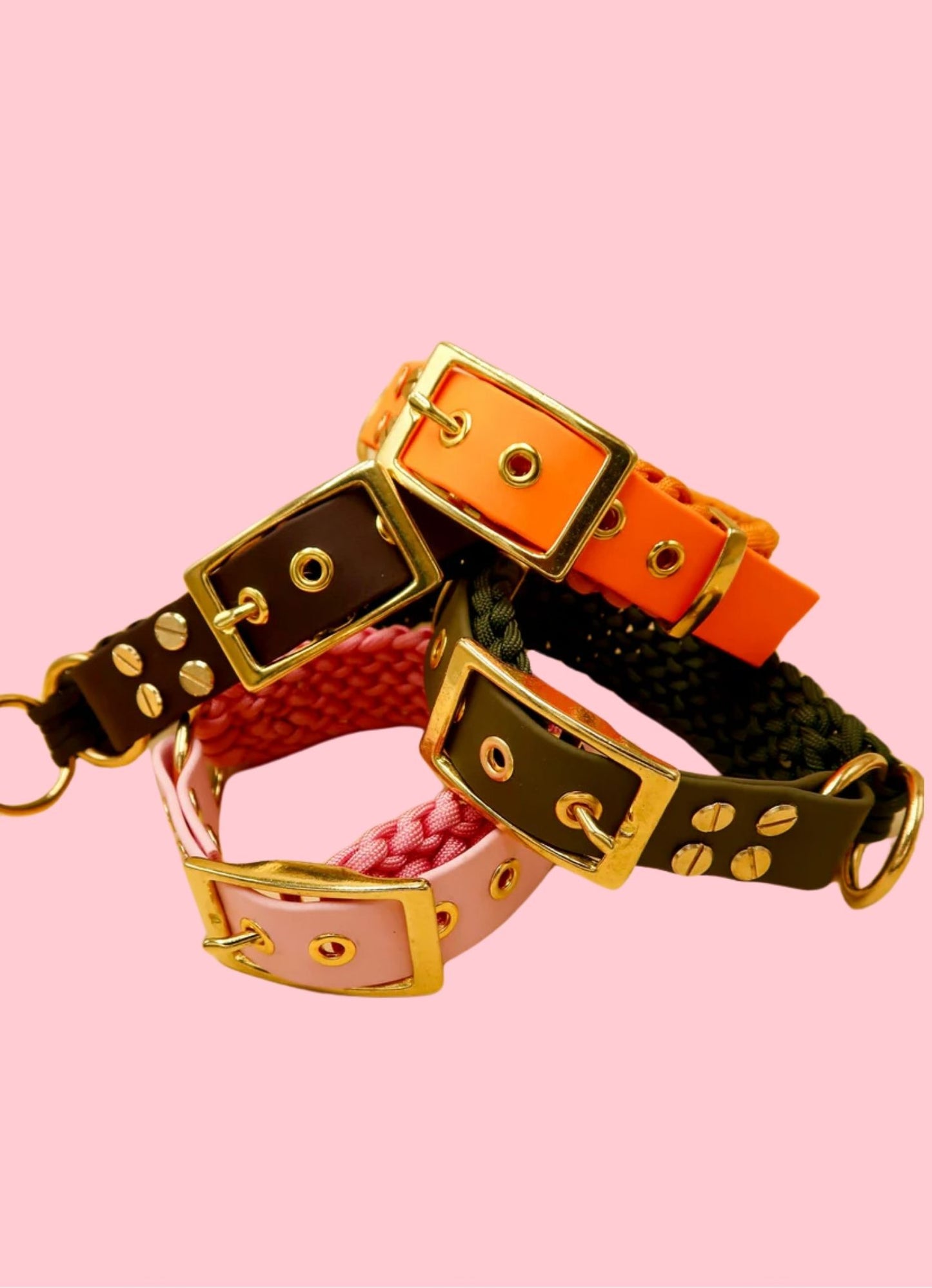 Collier tressé bi-matière