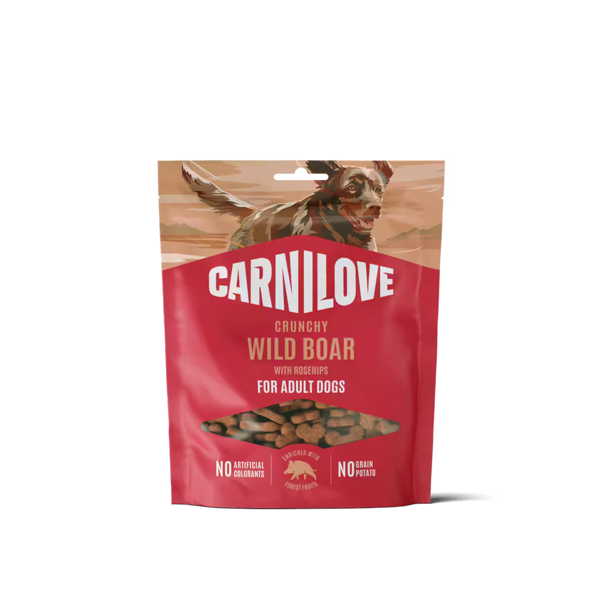CARNILOVE - Friandises croustillantes Chien - Sanglier et cynorhodons 200g