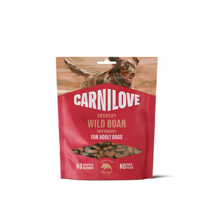 CARNILOVE - Friandises croustillantes Chien - Sanglier et cynorhodons 200g