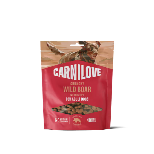 CARNILOVE - Friandises croustillantes Chien - Sanglier et cynorhodons 200g