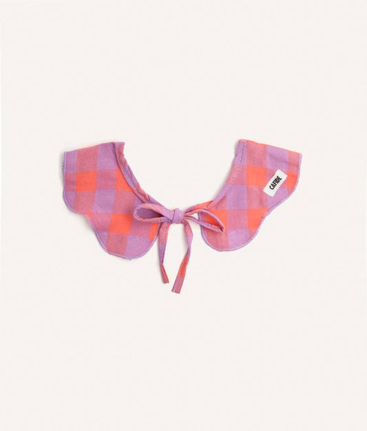 Bandana style collier pour chien motif vichy violet, Lola