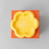 Gamelle jaune fleur