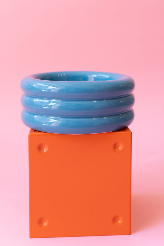 Gamelle bleue en céramique