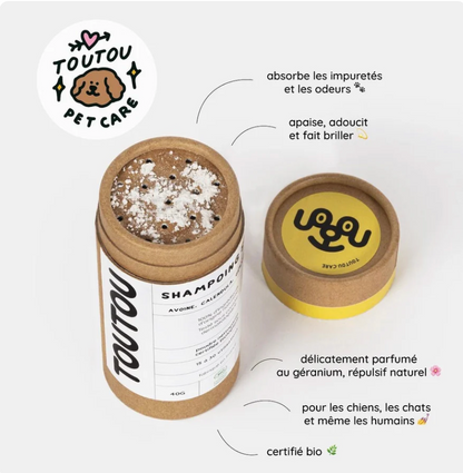 Shampoing sec et naturel certifié bio