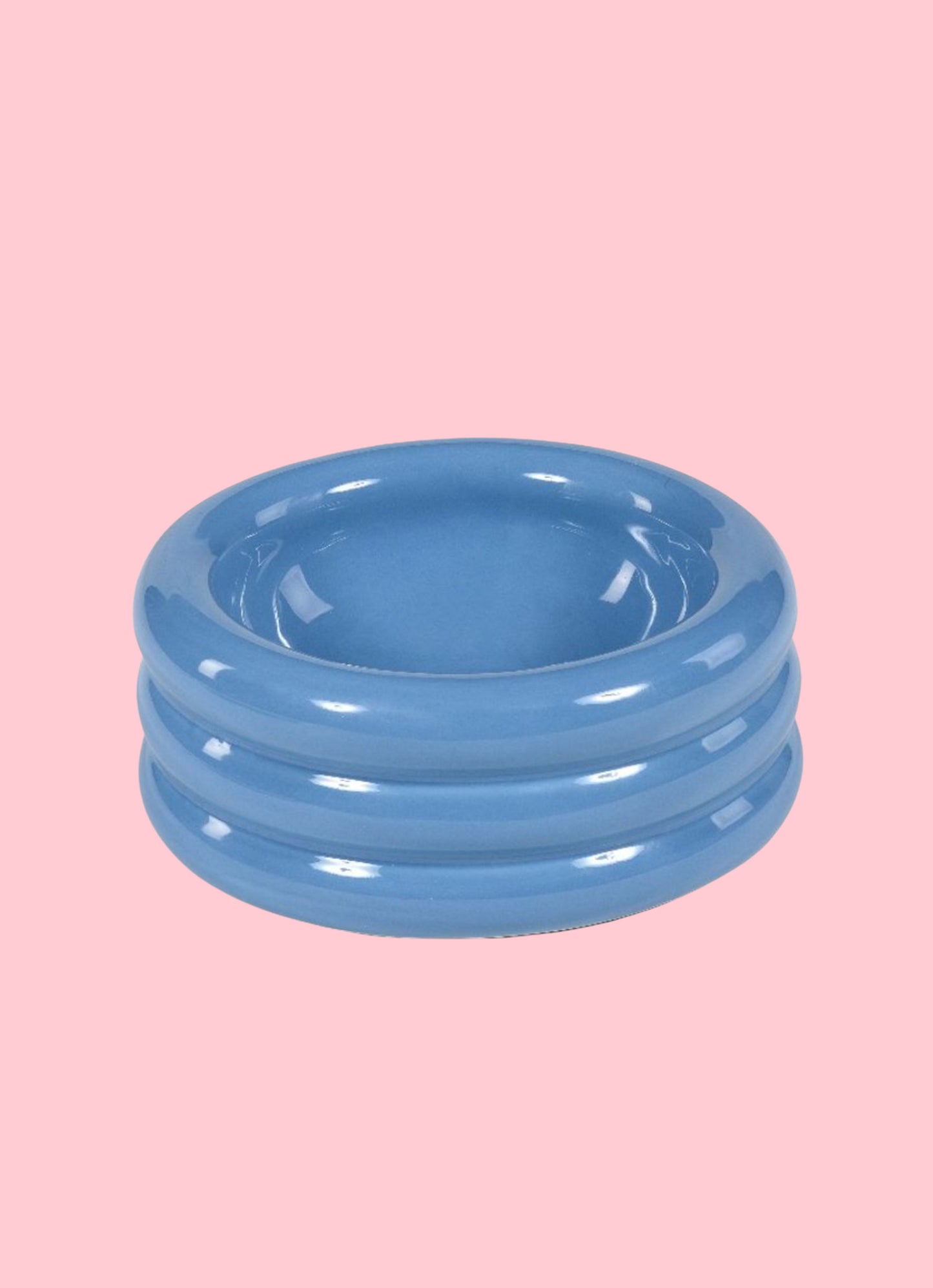 Gamelle bleue en céramique