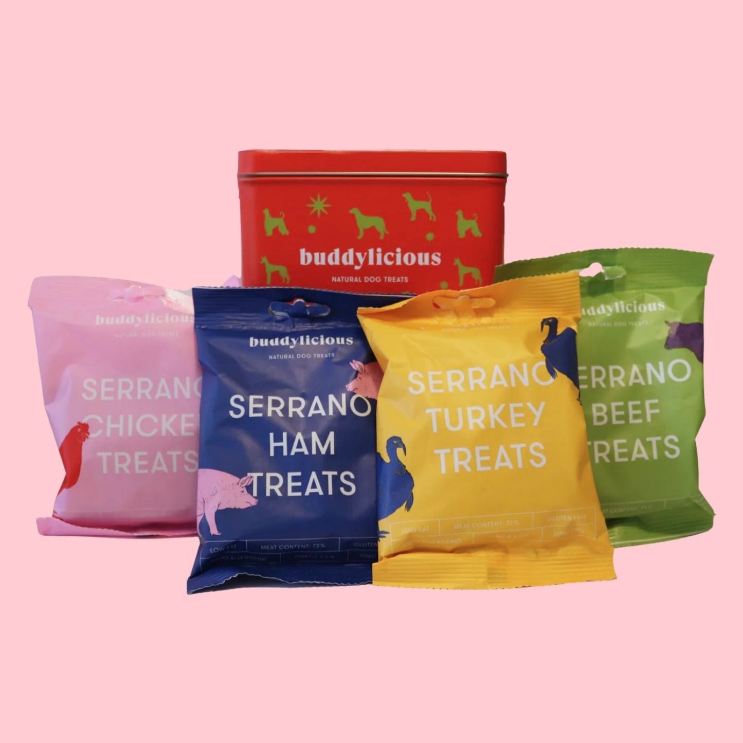 Boîtes de friandises hypoallergéniques - Thème rouge