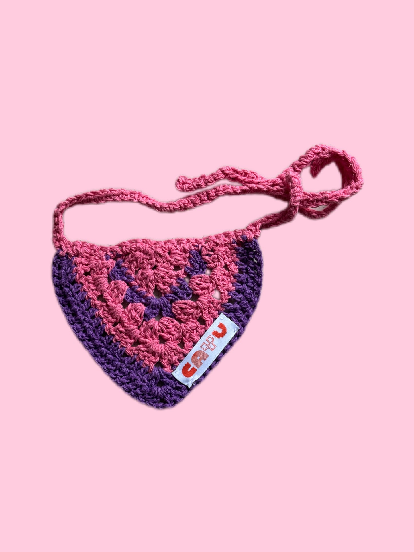 Bandana en crochet - Cayu Canidés Club