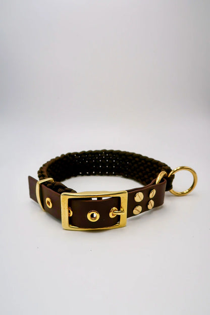 Collier tressé bi-matière