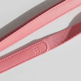 Laisse de marche en cuir et tissu