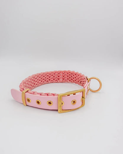 Collier tressé bi-matière