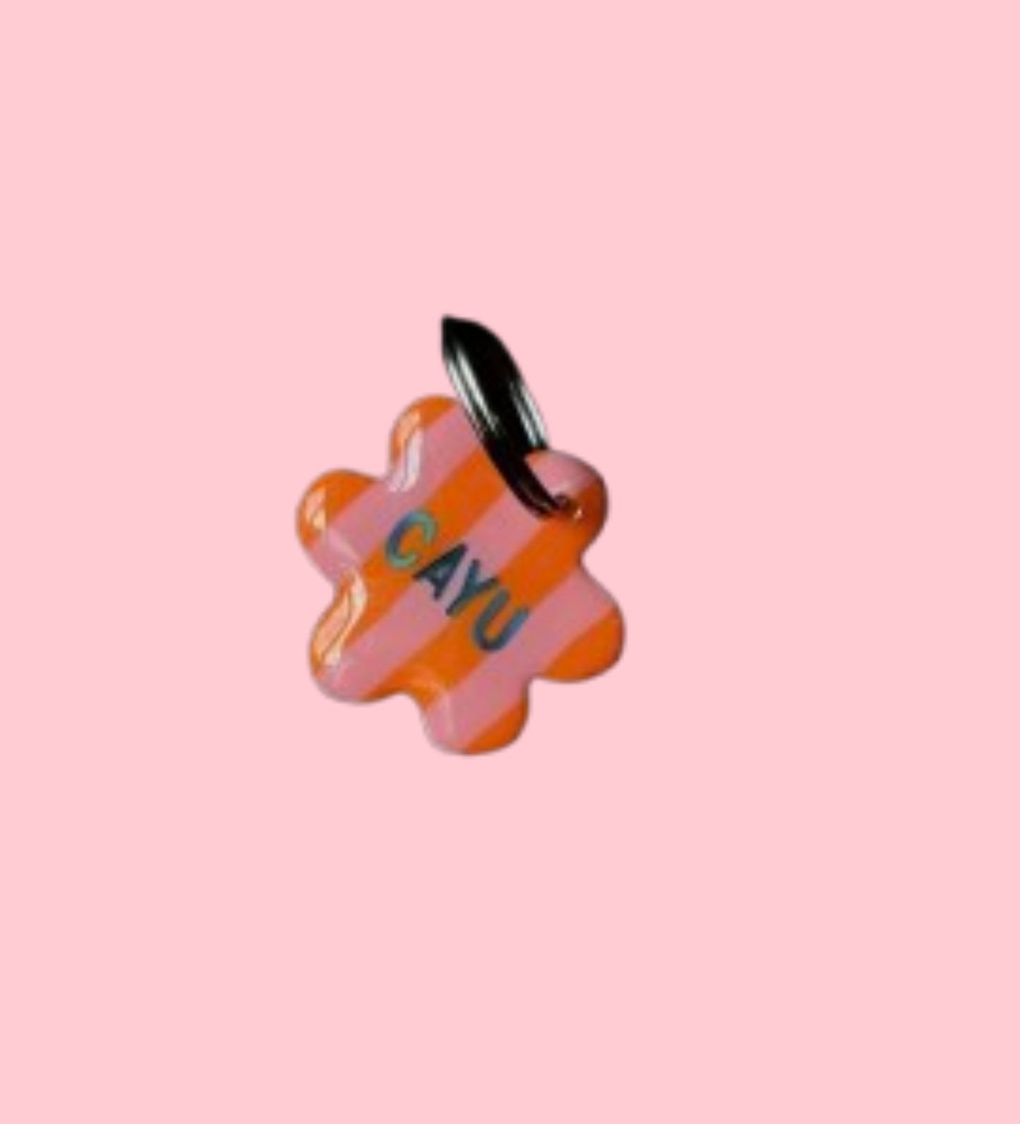 Médaille fleur personnalisable - Cayu Canidés Club